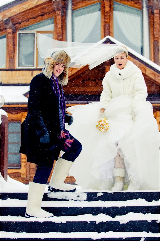 Свадьба зимой: блестяще, романтично, сказочно